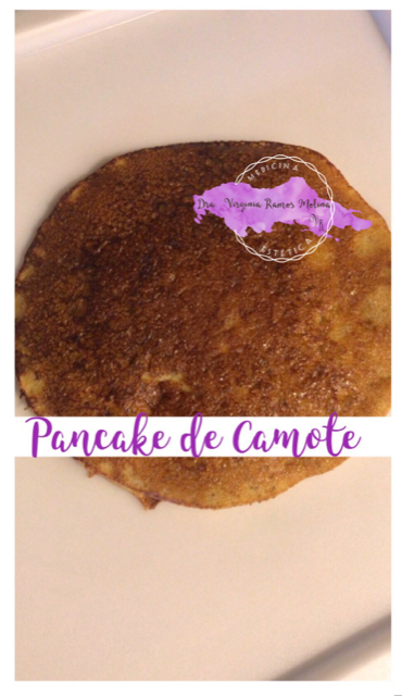 Dra. Virginia Ramos Molina - Recetas - PANCAKE DE CAMOTE